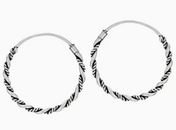 Chesapeake Sterling Silver Hoop Earring