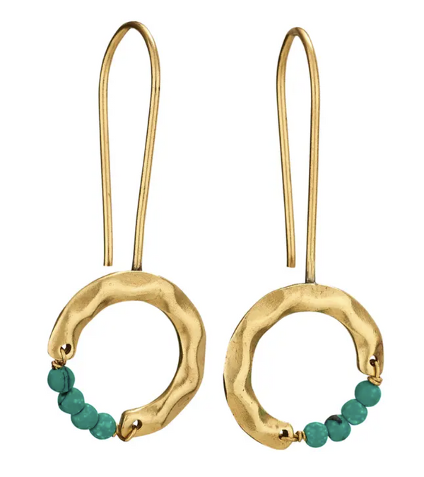 Shining Sea To Sea Turquoise Earring