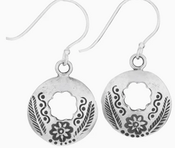 Mountain Flower Sterling Silver Earring