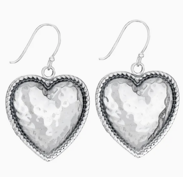 Big Heart Sterling Silver Earring