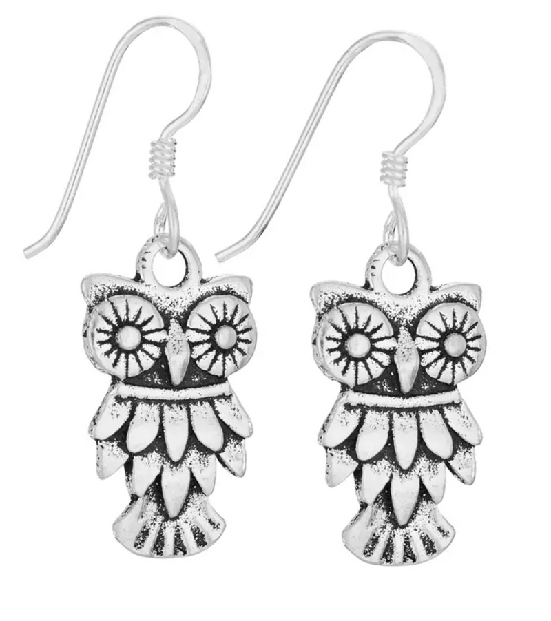 None the Wiser Owl Earring