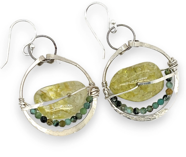 Peridot Drop Earrings