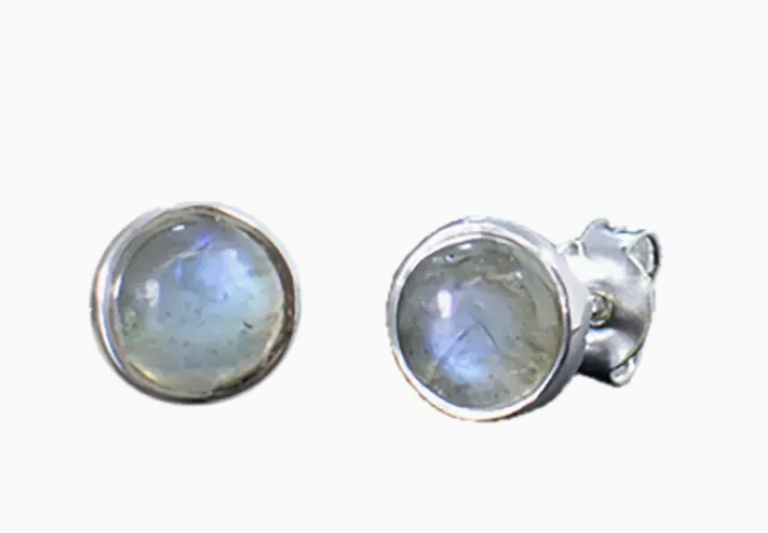 Tucson Labradorite Sterling Post Earring