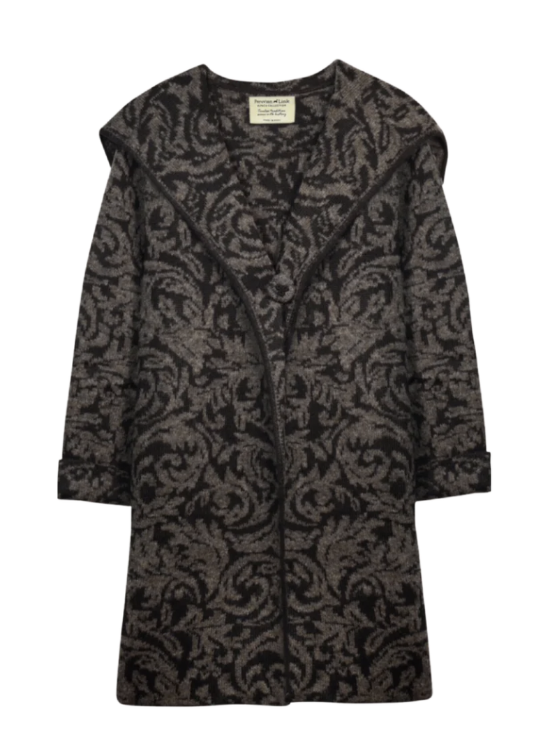 Florentine Scroll Alpaca Coat