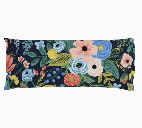 Navy Floral Eye Pillow