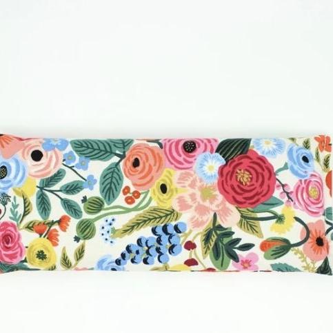 Cream Floral Eye Pillow