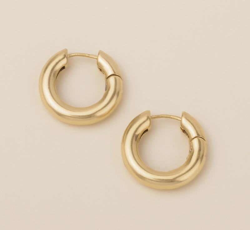 Gold Stellar Hoop Earring