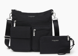 Black Slim Modern Crossbody