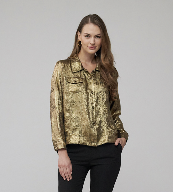 Gold Jean Jacket Jacket