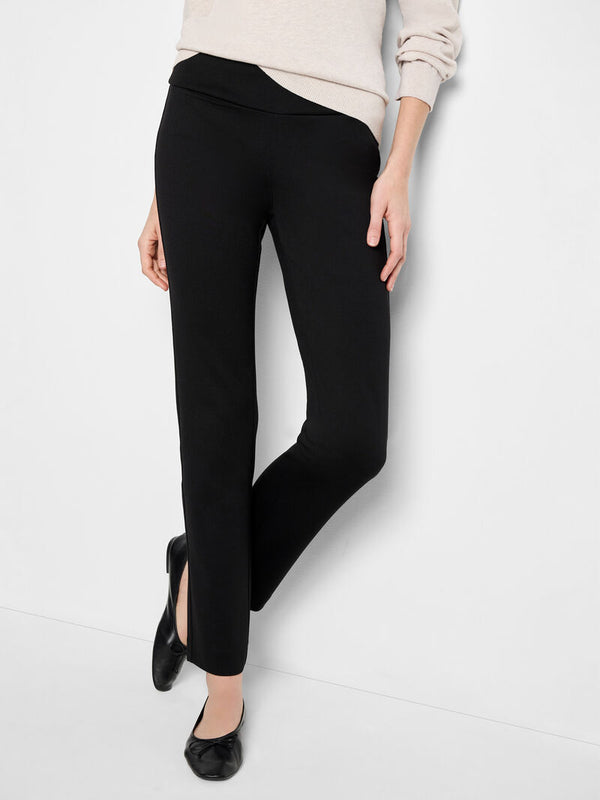 Black Drapey Ponte Pant