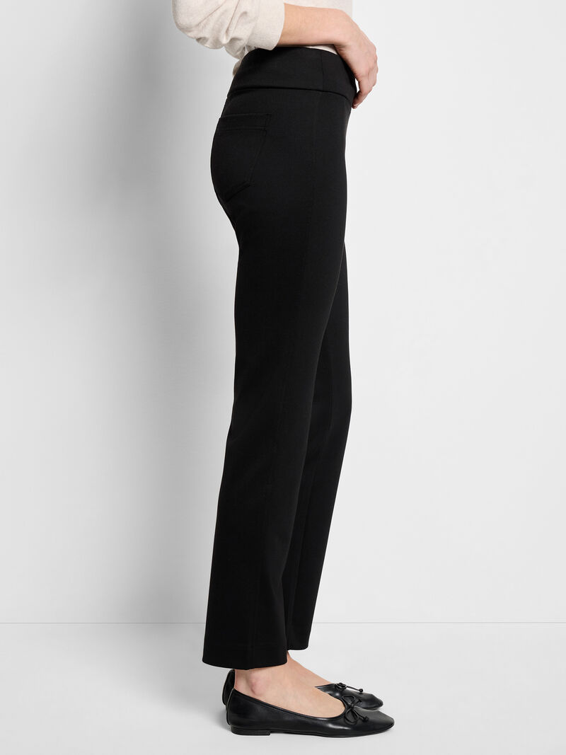 Black Drapey Ponte Pant