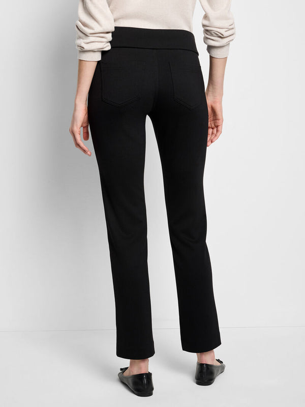 Black Drapey Ponte Pant