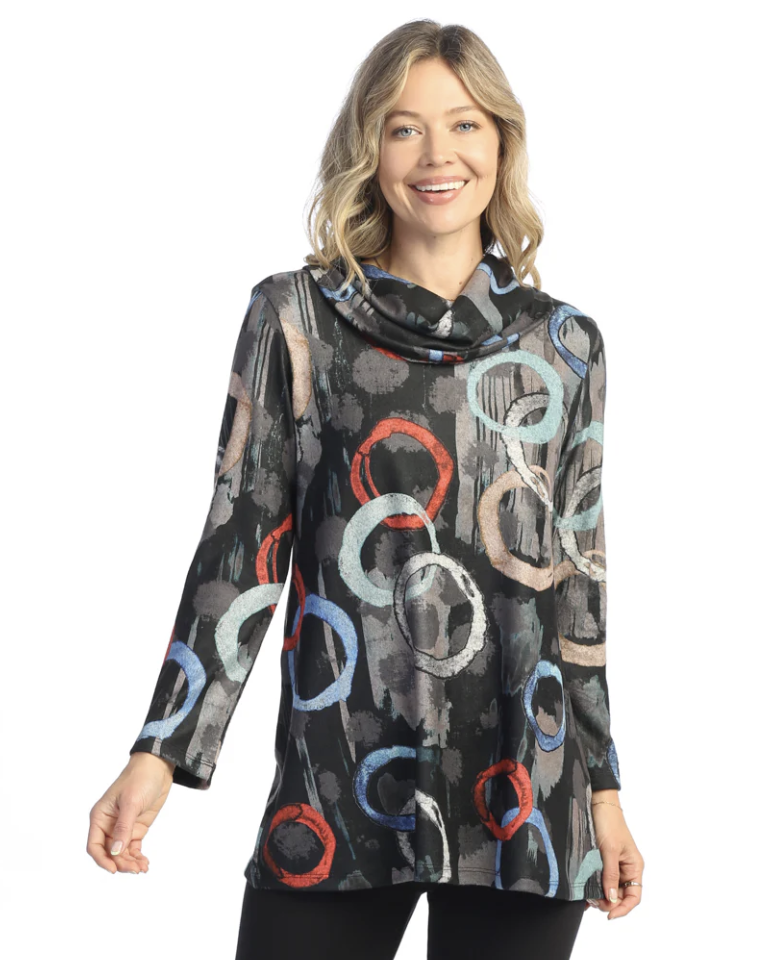 Lagoon Cowl Neck Tunic Top