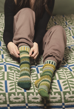 Fiddlehead Mismatch Sock
