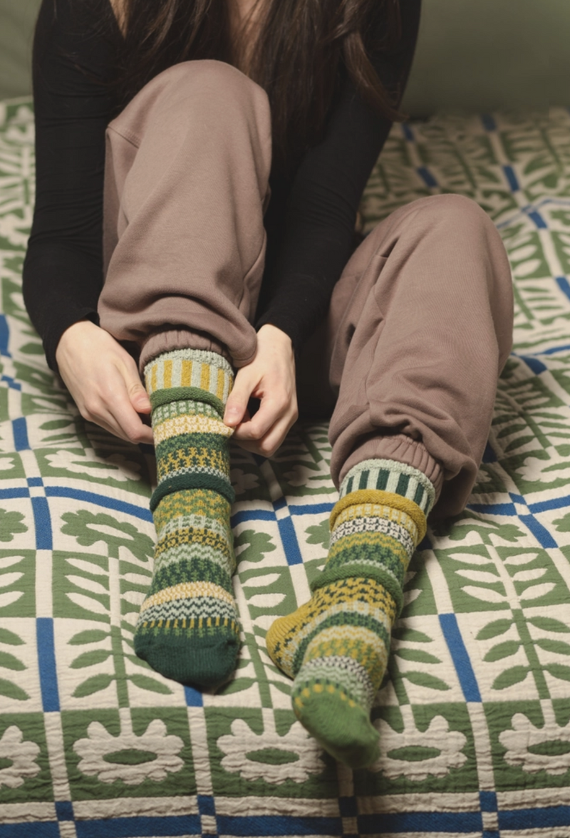 Fiddlehead Mismatch Sock