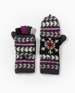 Graphite Fussen Finger Mittens