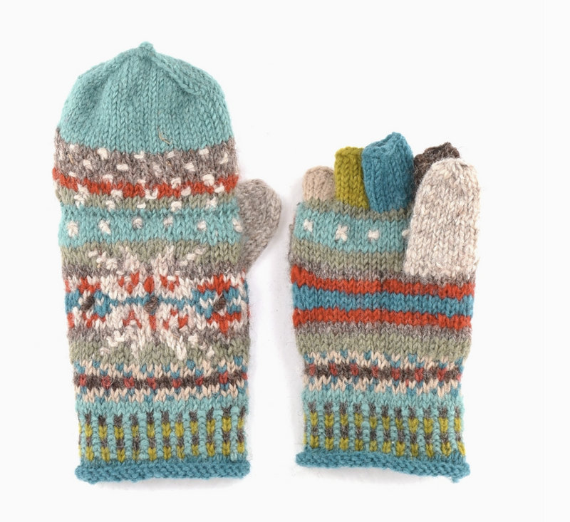 Jasper Nordic Aqua Mittens