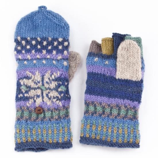 Jasper Blue Mittens