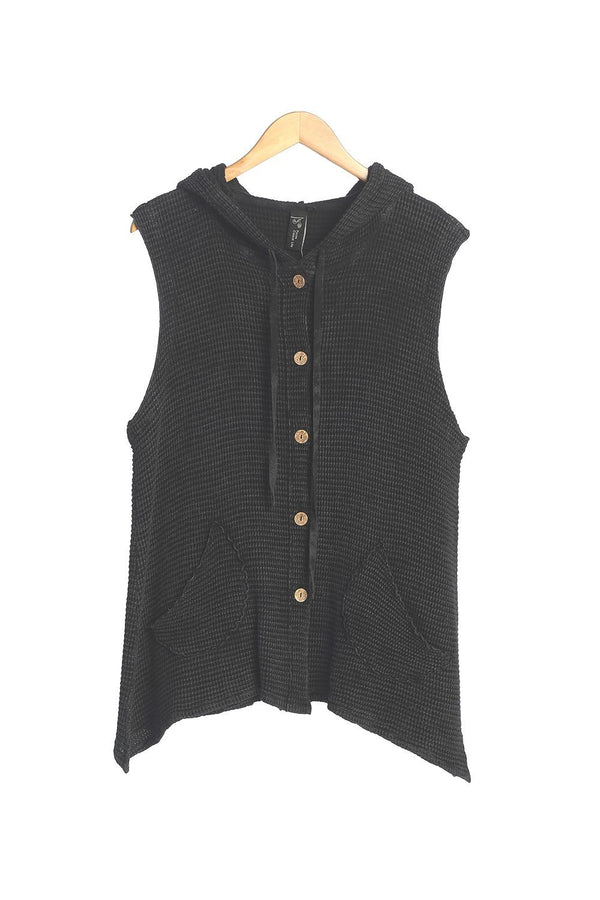 Mineral Wash Waffle Vest
