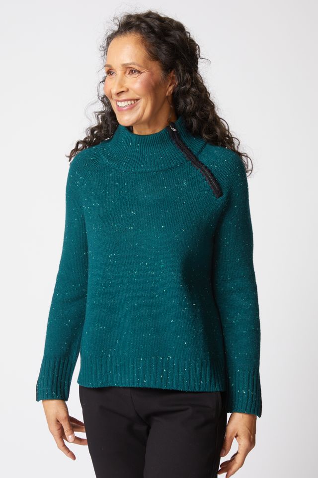 Juniper Zip Neck Sweater
