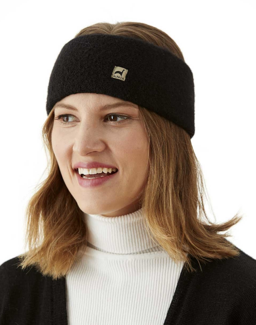 Black Baby Alpaca Headband