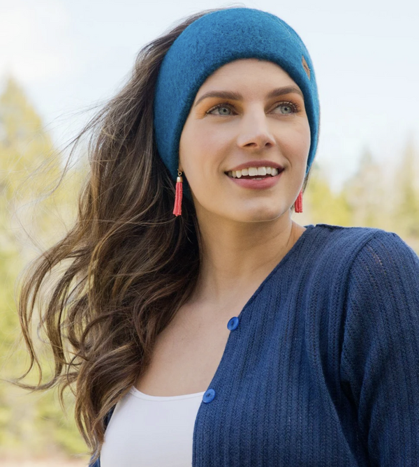 Teal Baby Alpaca Headband