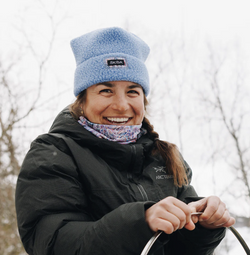 Blue High Pile Fleece Hat