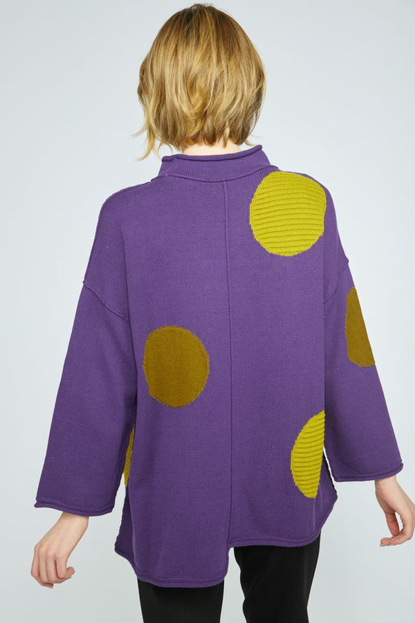 Violet Circle Tunic Sweater