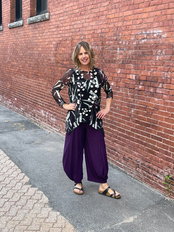 Marlowe Black Mesh Top