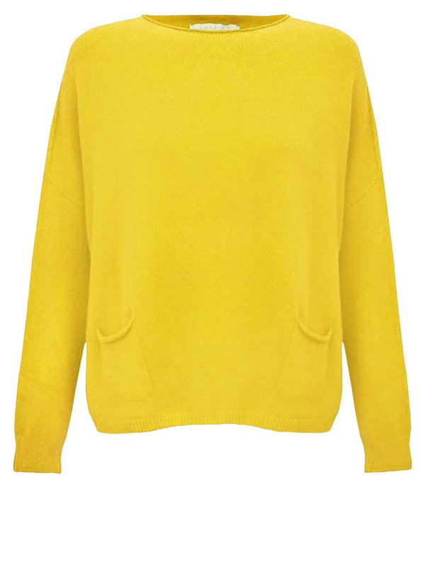 Yellow Onesize Pocket Sweater