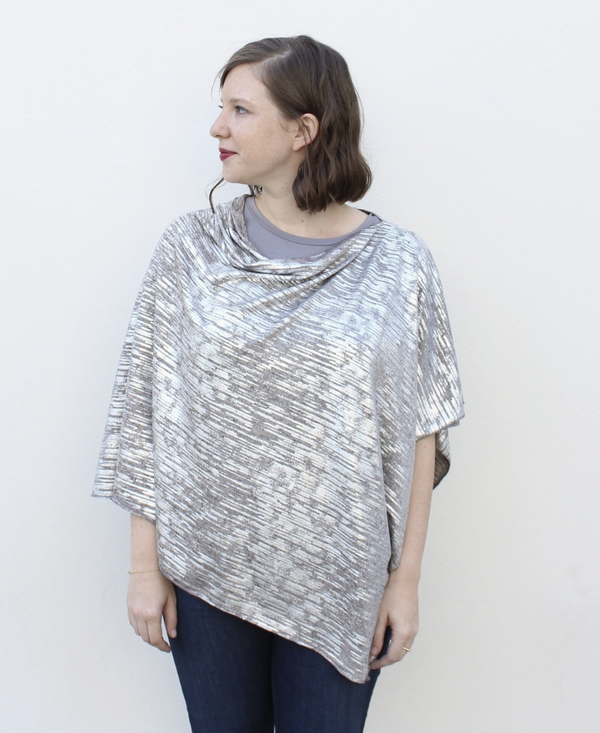 Space Silver Reflection Poncho