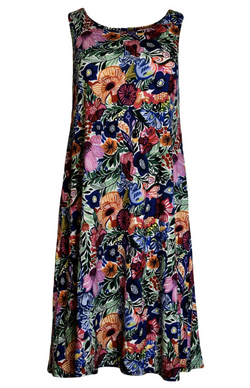Multi Floral Swing Tank Dress