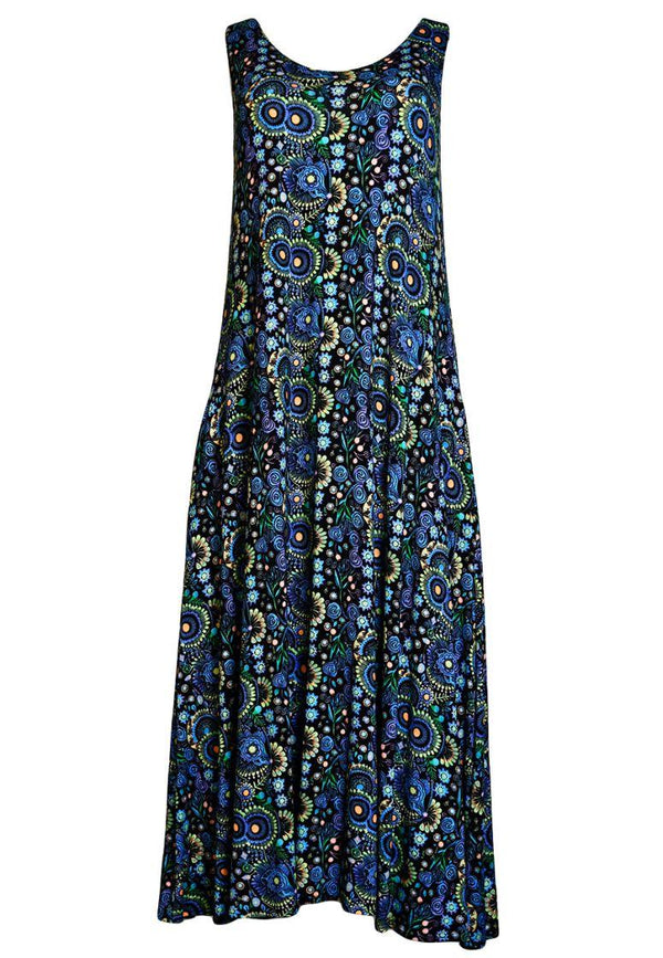 Black Geo Maxi Dress