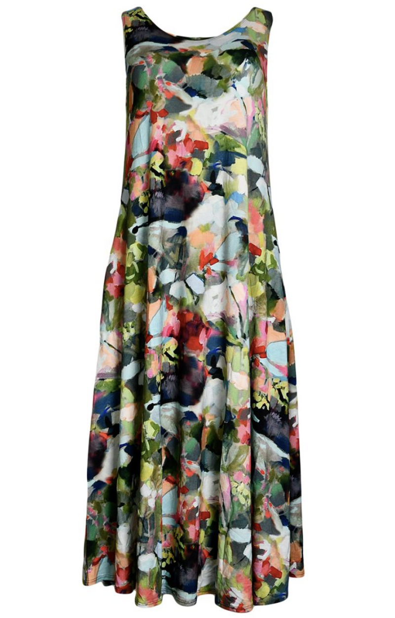 Watercolor Floral Maxi Dress