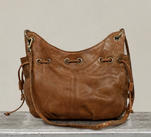 Sun-Baked Toffee Leather Bag