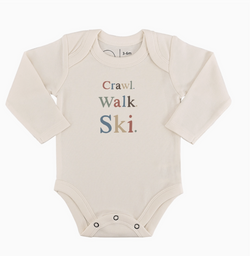 Crawl Walk Ski Long Sleeve Onesie