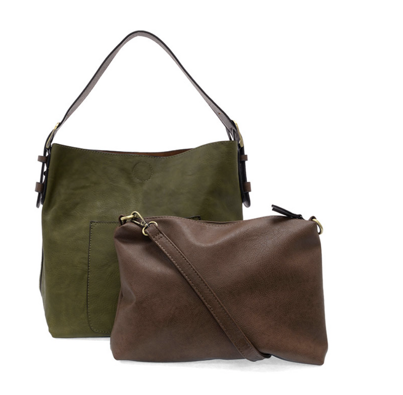 Olive Brine 2pc Hobo Handbag