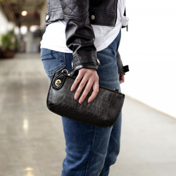 Black Lux Wristlet Clutch