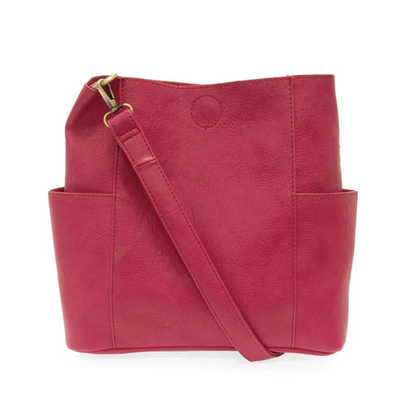 Ruby Pink Pocket Bucket Bag
