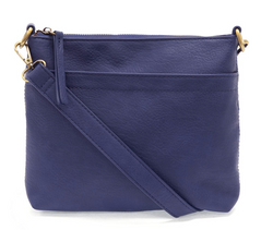 Cobalt Top Zip Crossbody Bag