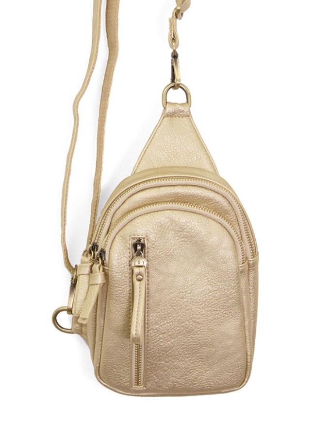 Metallic Gold Skyler Sling Bag