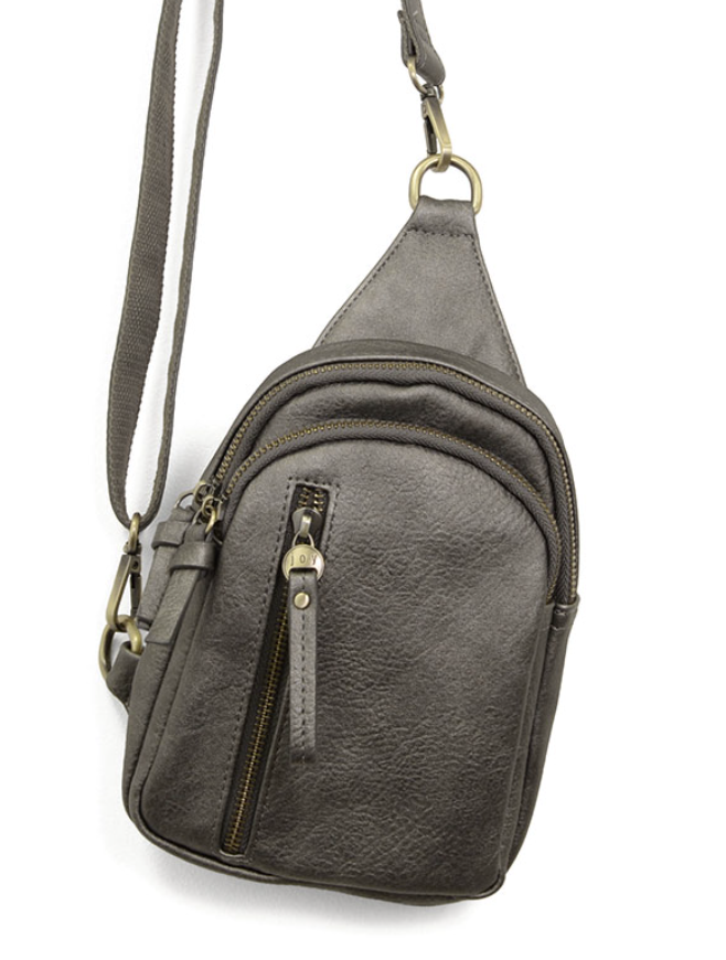 Metallic Chrome Skyler Sling Bag