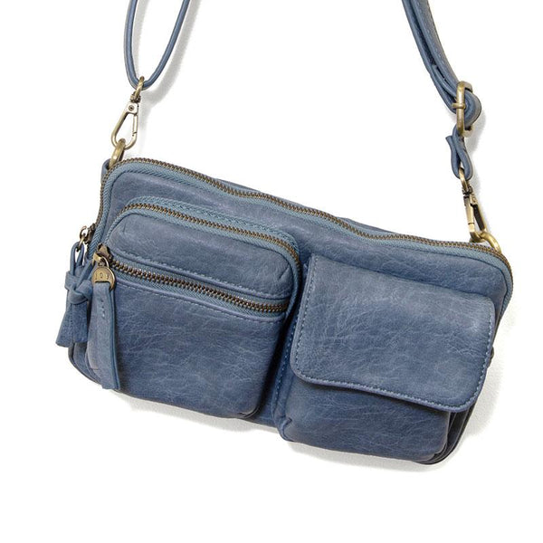 Denim Cargo Sling Bag