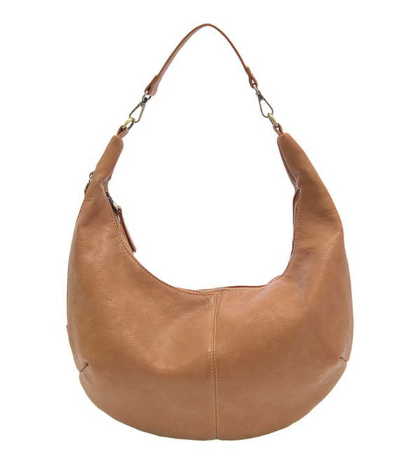 Golden Slouchy Crescent Shoulder Crossbody Bag