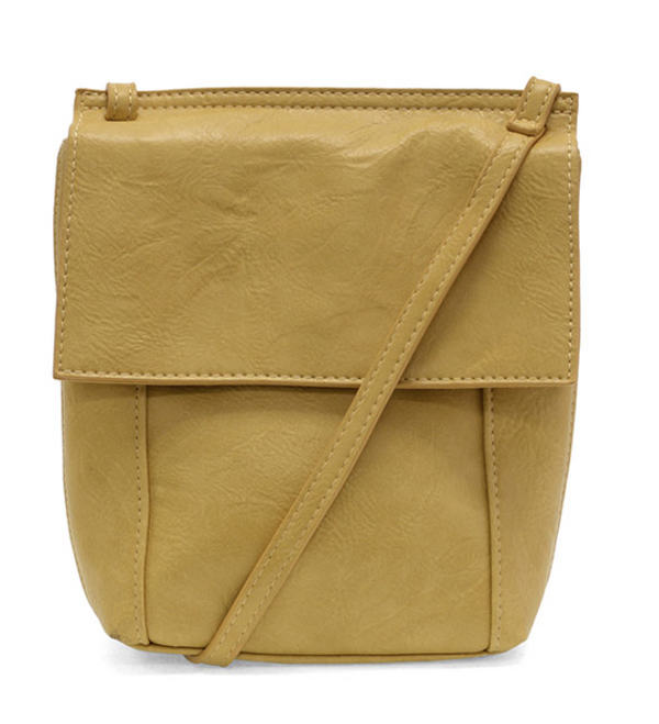 Laguna Yellow Front Flap Crossbody Bag