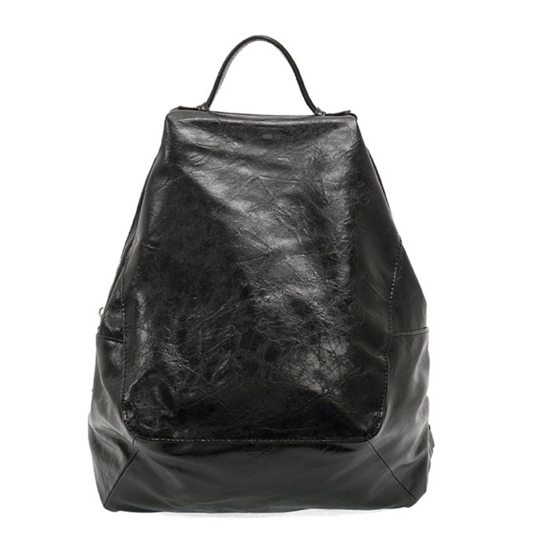 Maggie Black Modern Backpack
