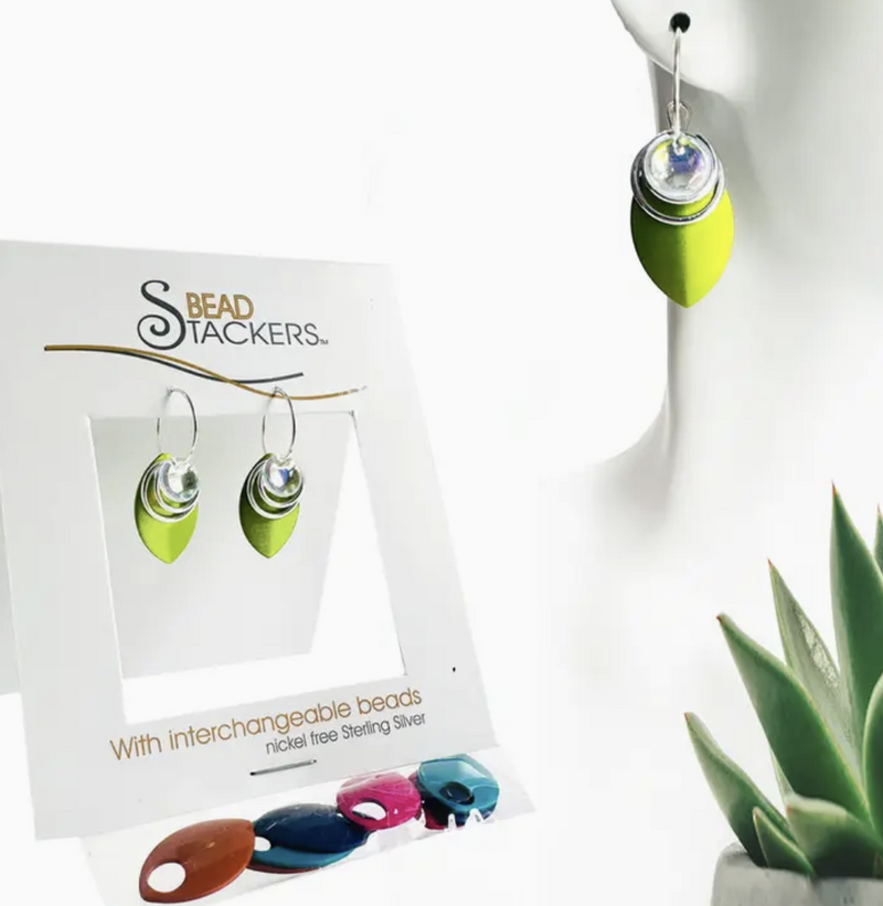 Leaf Layered Interchangeable Bead Earring