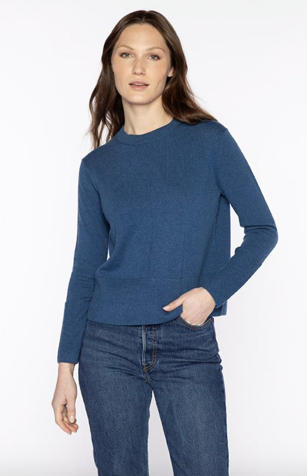 Sapphire Seam Cashmere Sweater