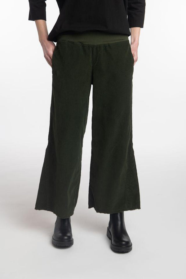 Olive Wide Cord Pant