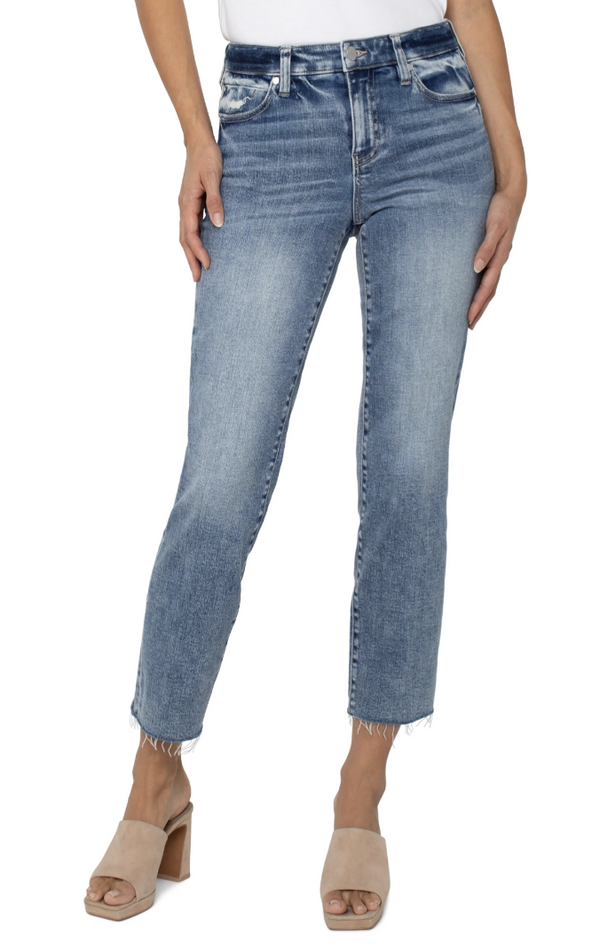 Relaxed Skinny With Cut Hem Pant